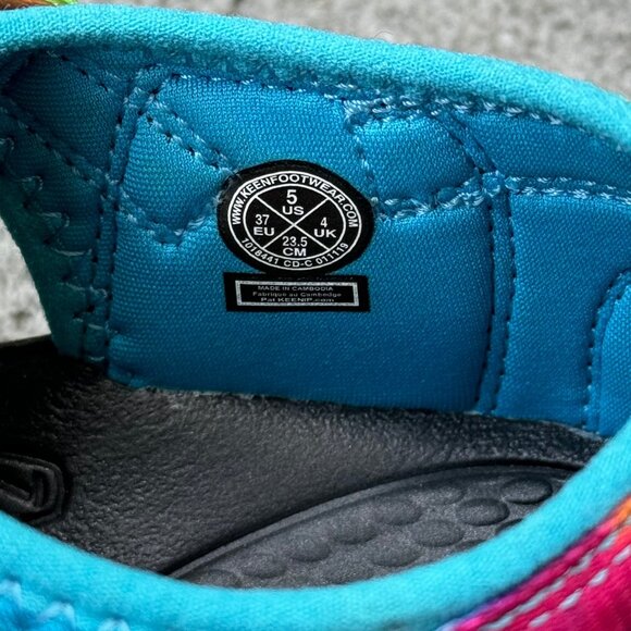 KEEN Rainbow Tie Dye Sandals Kids 5 US 37 EU Newport H2 Hiking Shoes Unisex - Picture 8 of 9